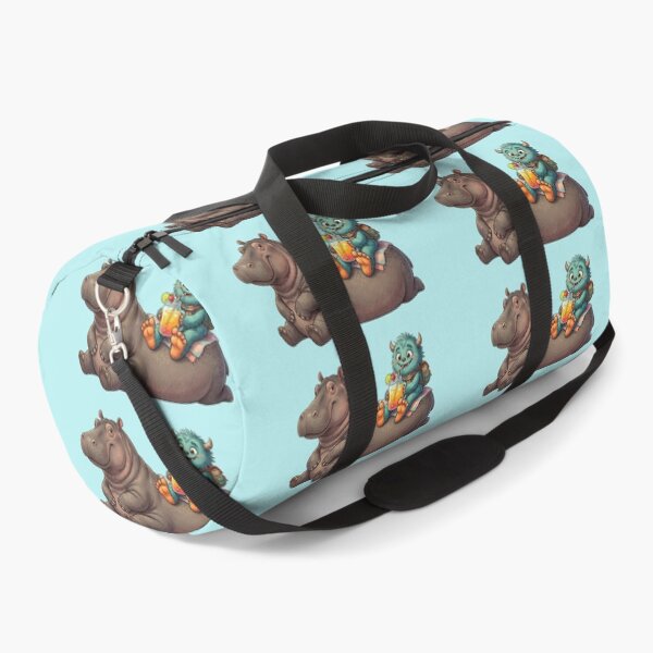 Item preview, Cute Hippo and Little Monster Summer Adventure designed and sold by mikemuchu.