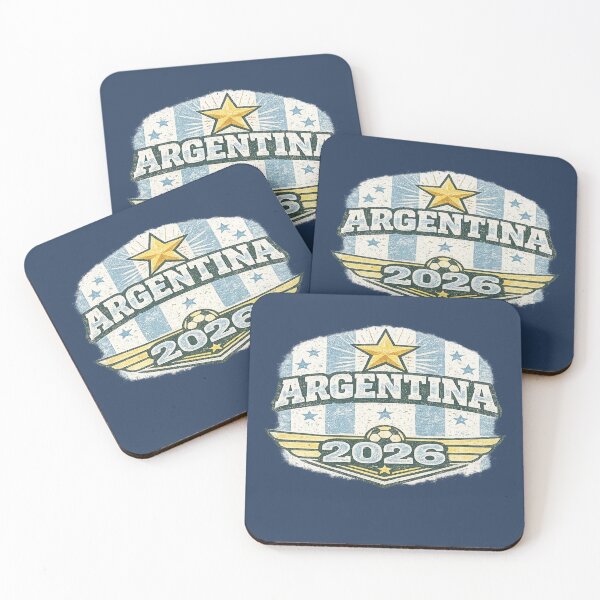 Item preview, Argentina 2026 Vintage Retro Football Fan T-Shirt designed and sold by ArthUpscale.