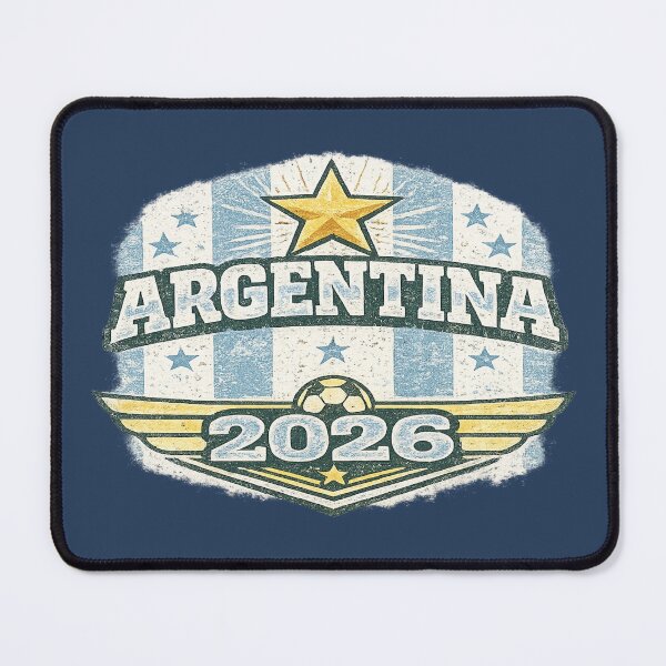 Item preview, Argentina 2026 Vintage Retro Football Fan T-Shirt designed and sold by ArthUpscale.