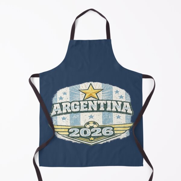 Item preview, Argentina 2026 Vintage Retro Football Fan T-Shirt designed and sold by ArthUpscale.