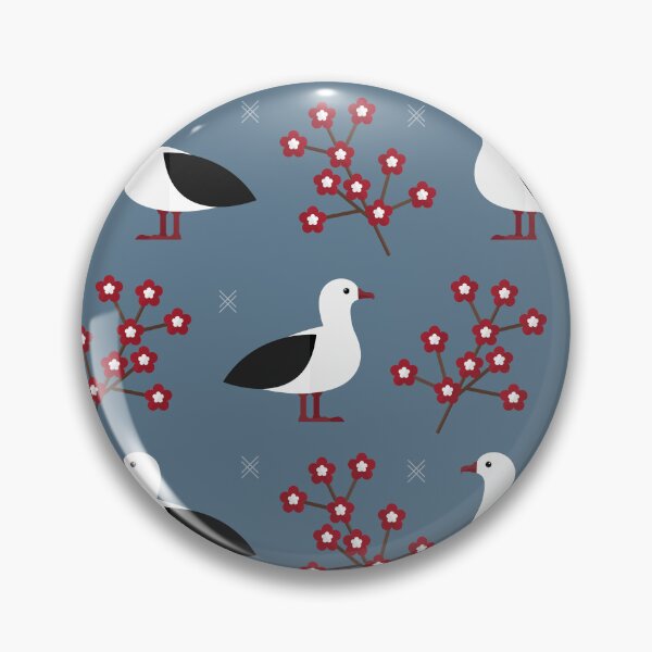 Item preview, Albatrosses on blue designed and sold by reneesillus.
