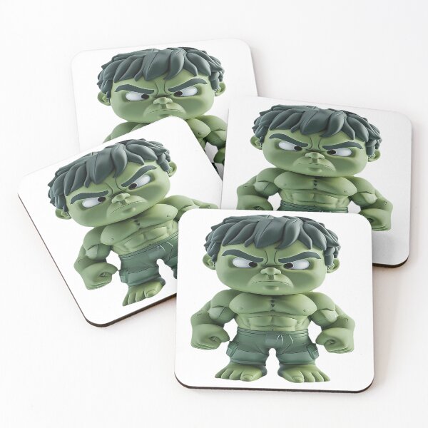 Item preview, Chibi Green Monster Superhero Figurine designed and sold by IndianShopper.