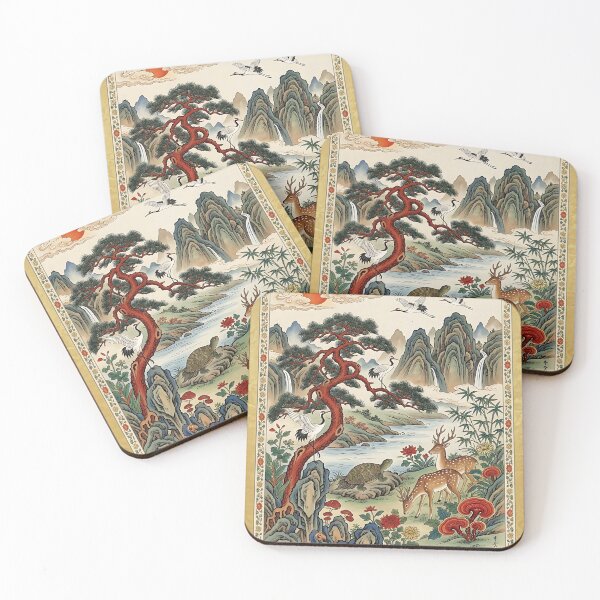 Item preview, Sipjangsaengdo – Korean Ten Symbols of Longevity designed and sold by K-Tradition.