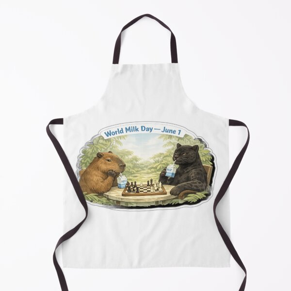 Item preview, World Milk Day Capybara Chess Match designed and sold by sabarinath3421.