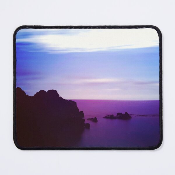 Item preview, Serene Purple Sea at Dusk - Long Exposure designed and sold by Dyrk Wyst Redbubble Shop.