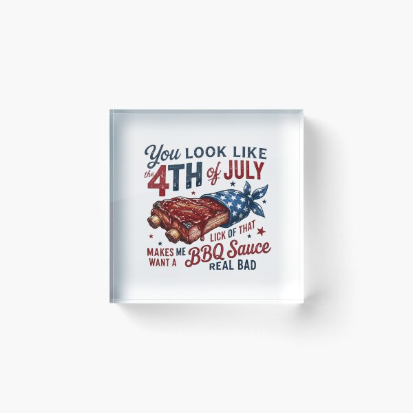 Item preview, Ribs Barbecue 4 Juillet - Look 4th of July BBQ designed and sold by BlossomedGlow.