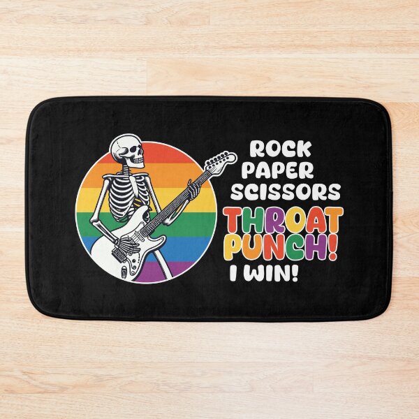 Item preview, Rock Paper Scissors Throat Punch Skeleton Design designed and sold by Canvas-Whispers.