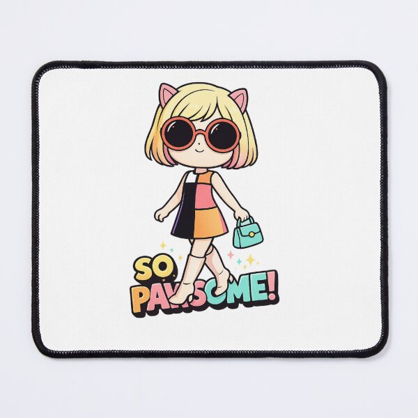 Item preview, So Pawsome – Cute Fashion Cat Girl Illustration designed and sold by SoftSproutstu.