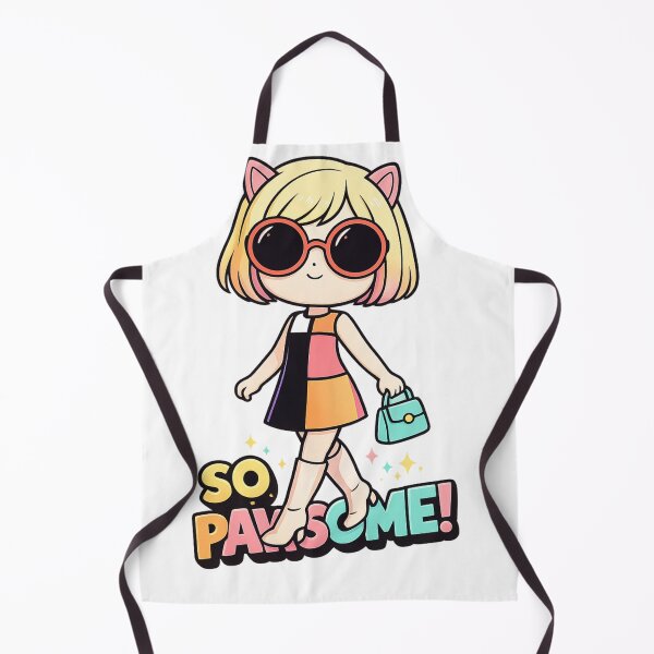 Item preview, So Pawsome – Cute Fashion Cat Girl Illustration designed and sold by SoftSproutstu.