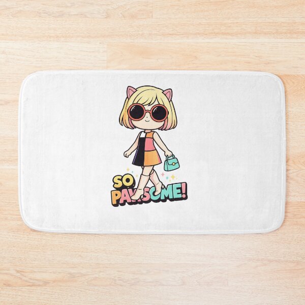 Item preview, So Pawsome – Cute Fashion Cat Girl Illustration designed and sold by SoftSproutstu.