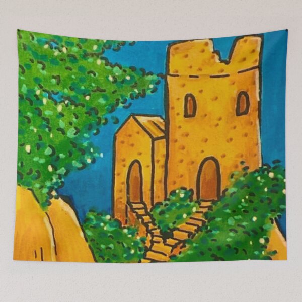 Item preview, The Ruins on the Mountain designed and sold by AvalonUnmuzzled.