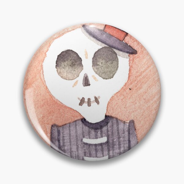 Item preview, watercolor skeleton portrait designed and sold by White Rabbit Design .