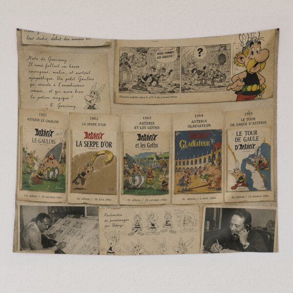 Item preview, Asterix Origins – Vintage Editorial Tribute Poster designed and sold by JcAbstractArt.