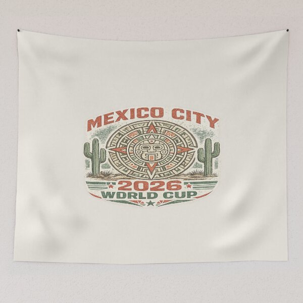 Item preview, Mexico City 2026 World Cup Vintage Aztec Soccer Design designed and sold by ArthUpscale.