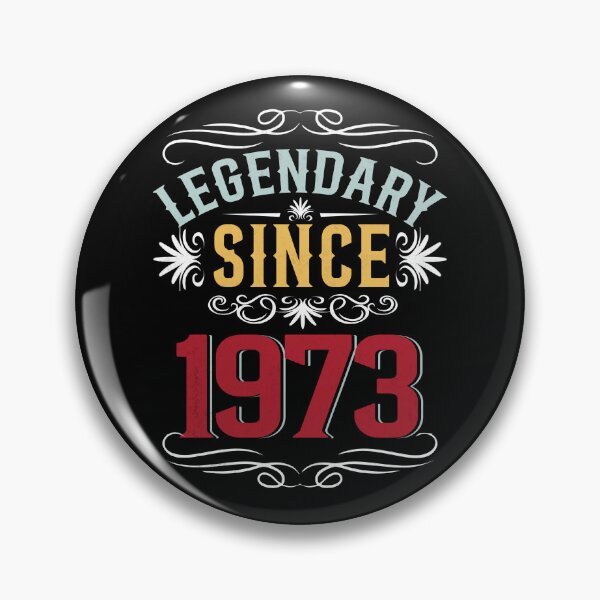 Item preview, Vintage Legendary Since 1973,  53rd Birthday Retro Gift designed and sold by FernaRoje.