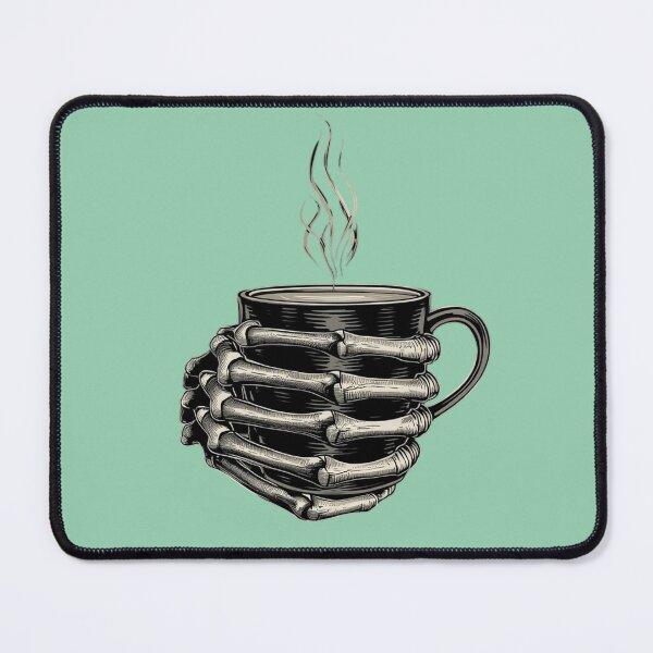 Item preview, Gothic Skeleton Coffee Art designed and sold by InkWeaveShop.
