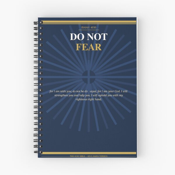 Item preview, Do Not Fear – Isaiah 41:10 | Navy & Gold Bible Verse Wall Art designed and sold by simple-jack-art.