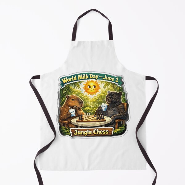 Item preview, World Milk Day Capybara Chess Match designed and sold by SNC3421.