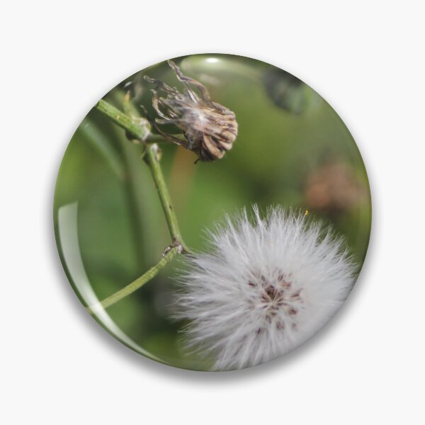 Item preview, Macro Dandelion Seed Head Puff On Green Stem With Soft Bokeh Background designed and sold by Nmallia.