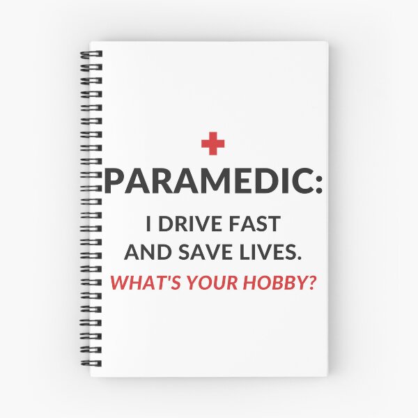 Item preview, Paramedic: I Drive Fast And Save Lives What's Your Hobby - Funny EMT Gift designed and sold by OpenKeyCreate.
