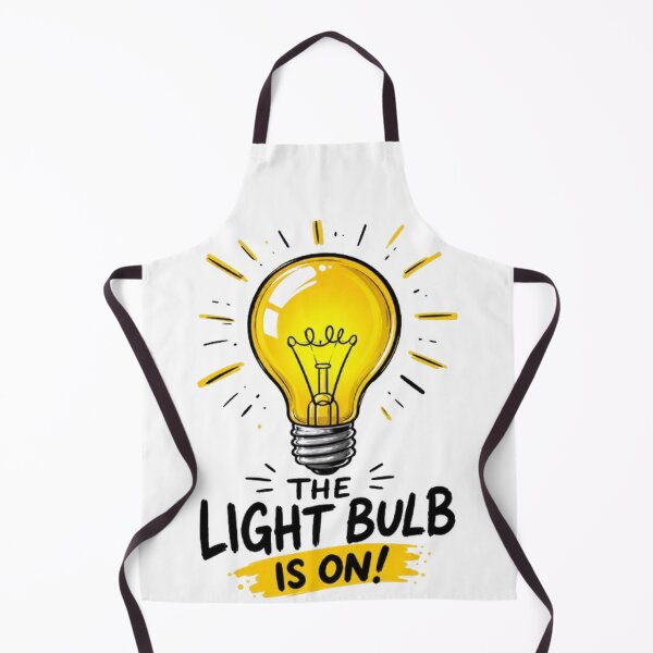 Item preview, The Light Bulb Is On Funny Idea T-Shirt — Motivational Quote Tee designed and sold by POTOTSKA.