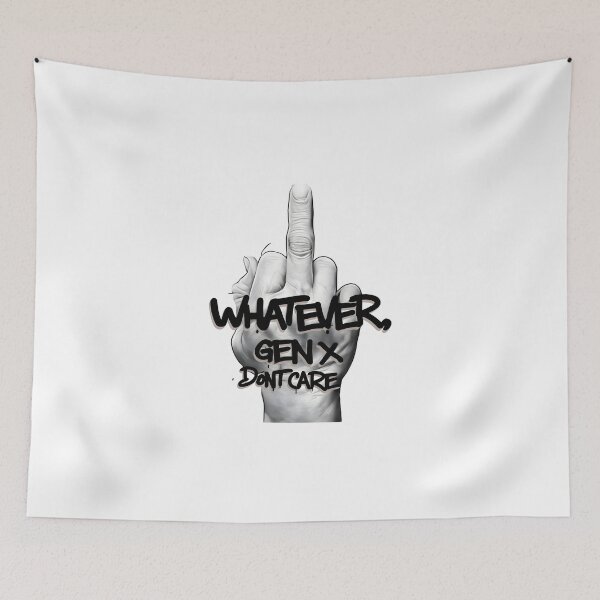 Item preview, Gen X Dont Care Middle Finger Sarcastic Vintage Graphic designed and sold by Teechuckle.