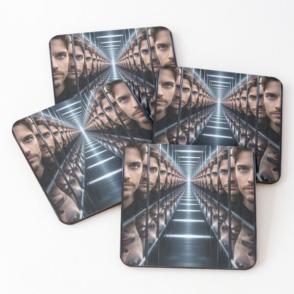 Item preview, Infinite Reflections Surreal Portrait designed and sold by JcAbstractArt.