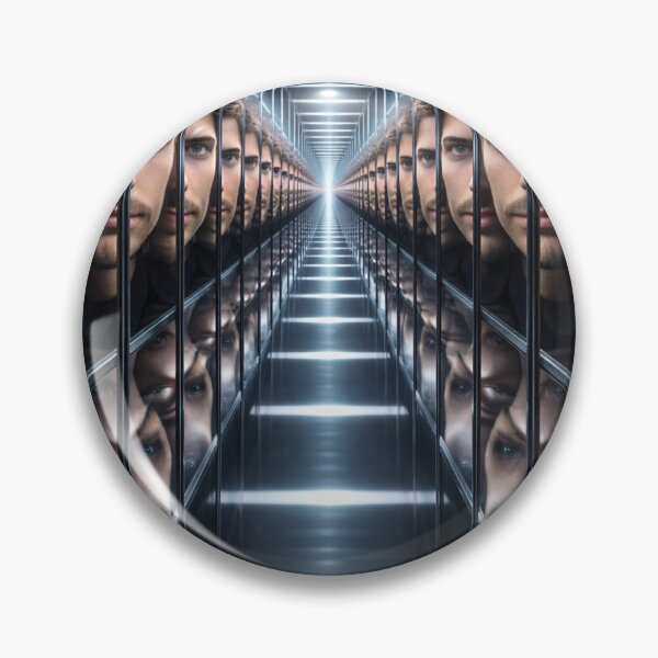 Item preview, Infinite Reflections Surreal Portrait designed and sold by JcAbstractArt.