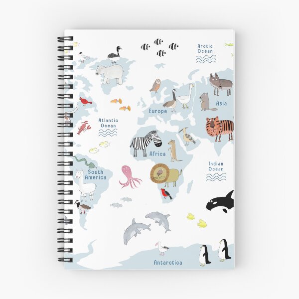 Item preview, Oceanic Blue: Illustrated Map of the World designed and sold by Carla Daly.