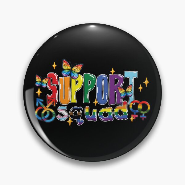 Item preview, Support Squad Rainbow Butterfly Pride Design designed and sold by Canvas-Whispers.