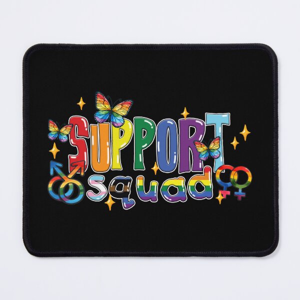 Item preview, Support Squad Rainbow Butterfly Pride Design designed and sold by Canvas-Whispers.