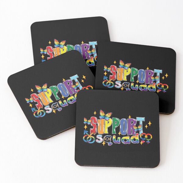 Item preview, Support Squad Rainbow Butterfly Pride Design designed and sold by Canvas-Whispers.