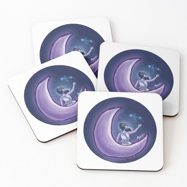 Item preview, Artemis and the Moon-Purple Tones designed and sold by KasiKreations.