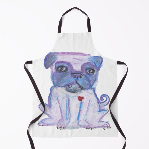Item preview, Angry lovely pug oil pastel designed and sold by San-shine-arts.