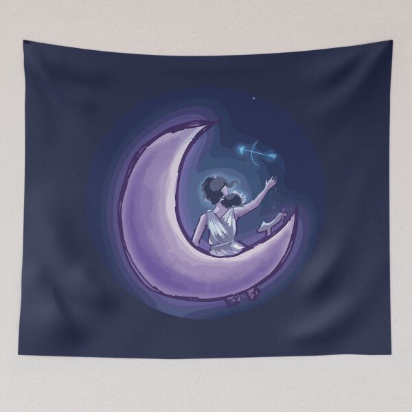 Item preview, Artemis and the Moon-Purple Tones designed and sold by KasiKreations.