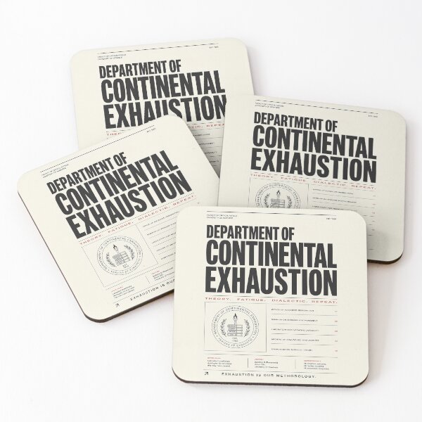 Item preview, Department of Continental Exhaustion – Fake Academic Poster designed and sold by Grand Illusions.