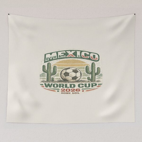 Item preview, Mexico World Cup 2026 – Home Soil Vintage Soccer Fan T-Shirt designed and sold by ArthUpscale.