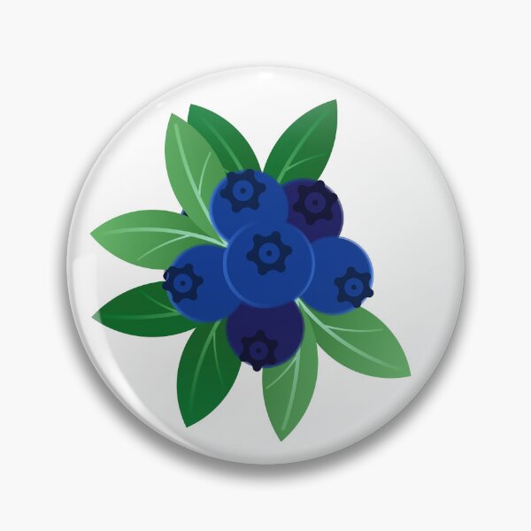 Item preview, Botanical Blueberry Fruit Cluster with Green Leaves Isolated designed and sold by Longsilp.