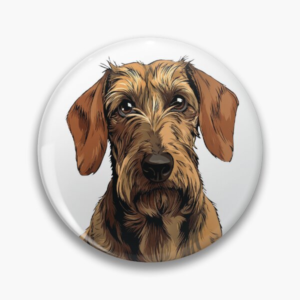 Item preview, Red Wirehaired Dachshund Dog Illustration designed and sold by whyitsme.