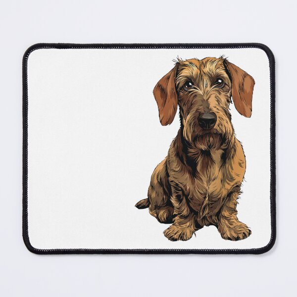 Item preview, Red Wirehaired Dachshund Dog Illustration designed and sold by whyitsme.