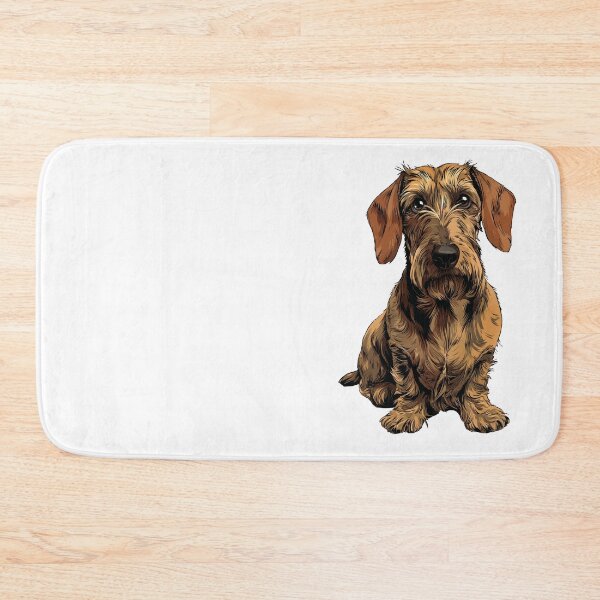 Item preview, Red Wirehaired Dachshund Dog Illustration designed and sold by whyitsme.