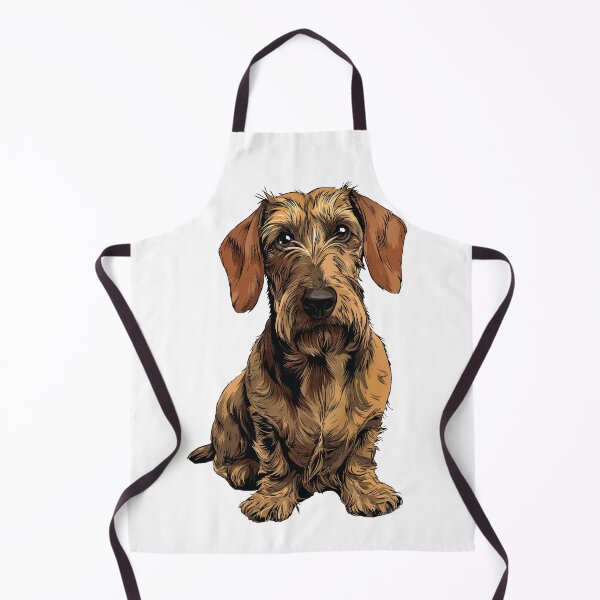 Item preview, Red Wirehaired Dachshund Dog Illustration designed and sold by whyitsme.