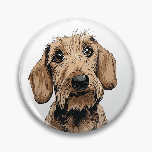 Item preview, Cream Wirehaired Dachshund Dog Illustration designed and sold by whyitsme.
