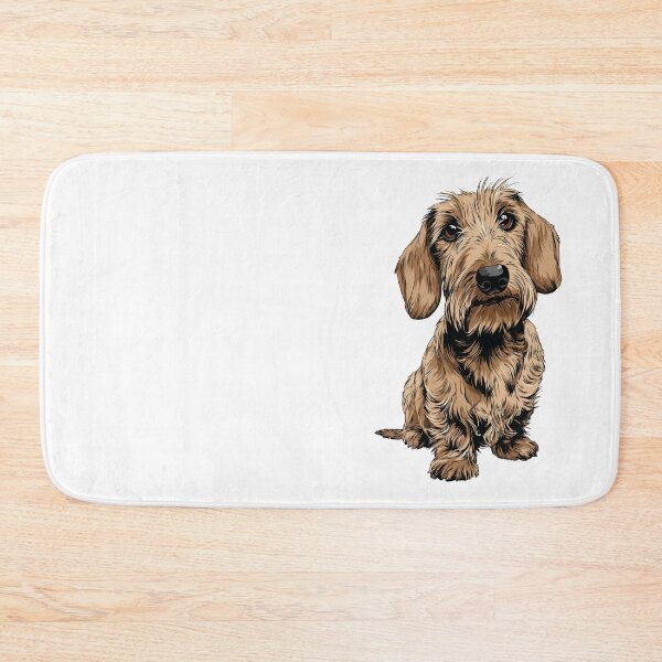 Item preview, Cream Wirehaired Dachshund Dog Illustration designed and sold by whyitsme.