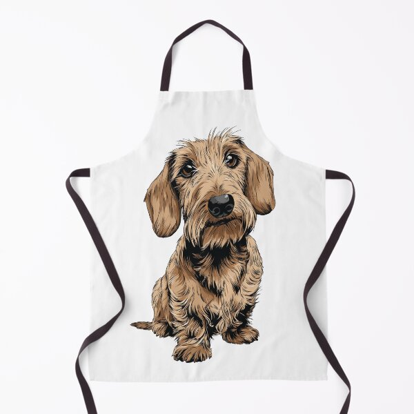 Item preview, Cream Wirehaired Dachshund Dog Illustration designed and sold by whyitsme.