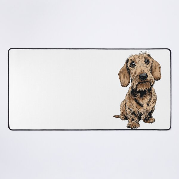Item preview, Cream Wirehaired Dachshund Dog Illustration designed and sold by whyitsme.