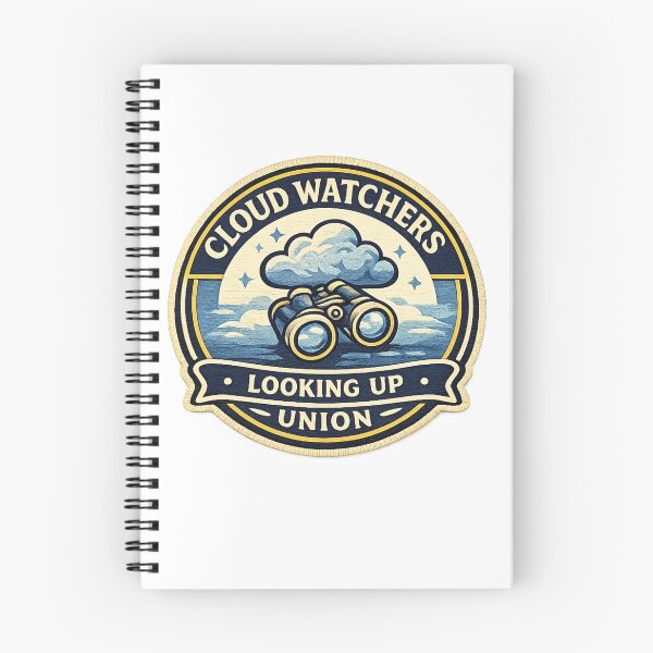 Item preview, Cloud Watchers Union Sticker | Looking Up Badge | Sky Lover Design | Weather Enthusiast Emblem designed and sold by MrDev.