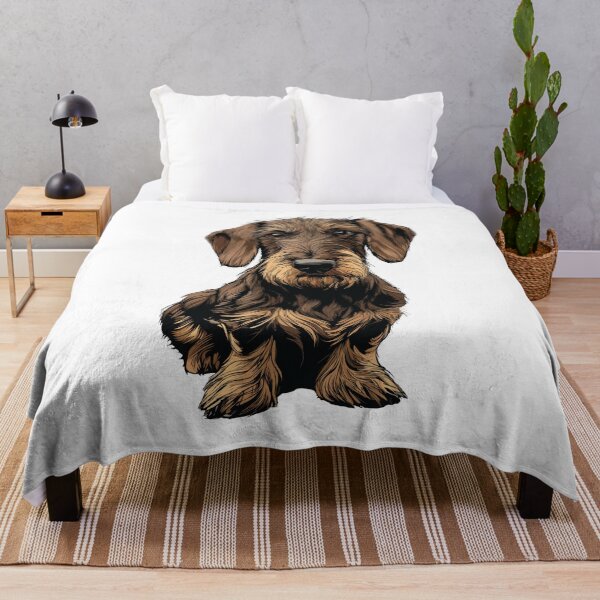 Item preview, Chocolate and Tan Wirehaired Dachshund Dog Illustration designed and sold by whyitsme.