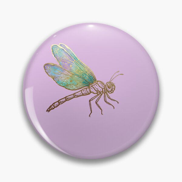 Item preview, Iridescent Dragonfly Art, Golden, Magical Illustration Decal - Girls, Fairy, Golden Celestial Dragonfly Magic Graphic designed and sold by 21 Tulips.