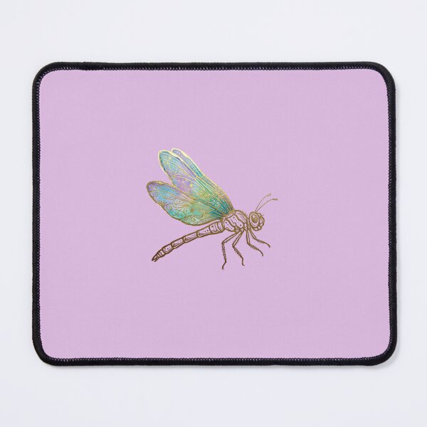 Item preview, Iridescent Dragonfly Art, Golden, Magical Illustration Decal - Girls, Fairy, Golden Celestial Dragonfly Magic Graphic designed and sold by 21 Tulips.